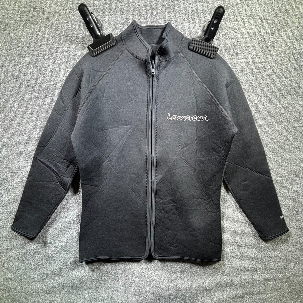 Lemorecn Wetsuit Jacket Women's Medium Black 3mm Neoprene Full Zip Surf Dive